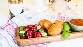Chicken nuggets på amerikansk-italienska