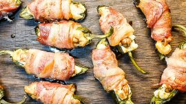 Baconlindad ostig jalapeno