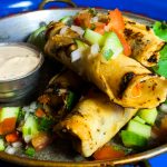 taquitos med kungsräkor