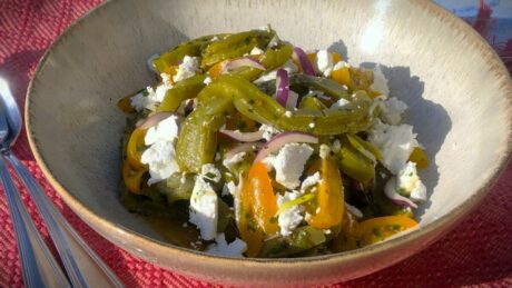 Nopales, mexikansk sallad på kaktus